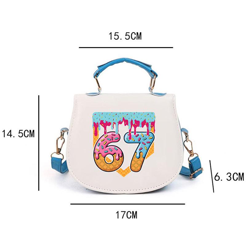 67 Ice Cream Drip Meme Funny Six Seven Gen Alpha Slang Tote 0 синий