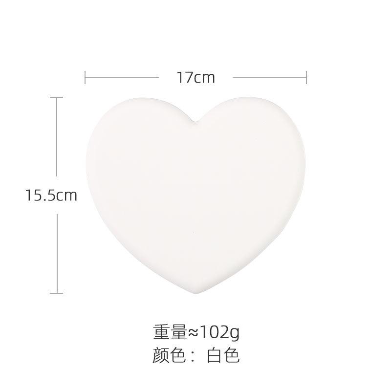 Heat Resistant Silicone Mat Thicker Drink Cup Non-slip Pot Coasters Heart-shaped Placemat Kitchen Accessories  Holder Table