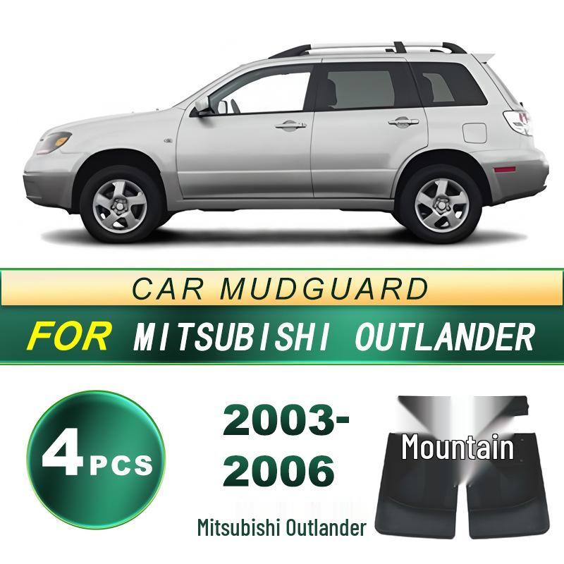 Fits 2003-2006 Mitsubishi Outlander: Soft Rubber Mud Flap Upgrade