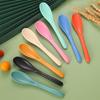 Portable Wheat Straw Cutlery Set: Reusable Fork, Knife, and Spoon for Students and Travel