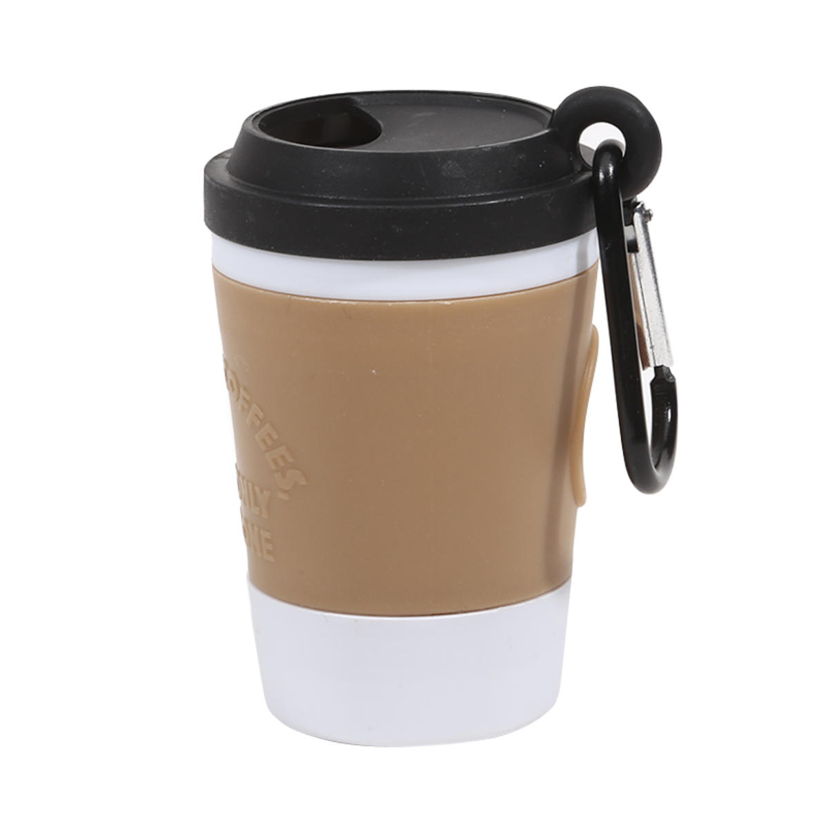 

Портативный держатель для пакетов для собачьих отходов, диспенсер для пакетов для отходов домашних животных для собак, уличный разделитель для мешков для мусора для домашних животных, диспенсер в форме кофейной чашки one size чёрный