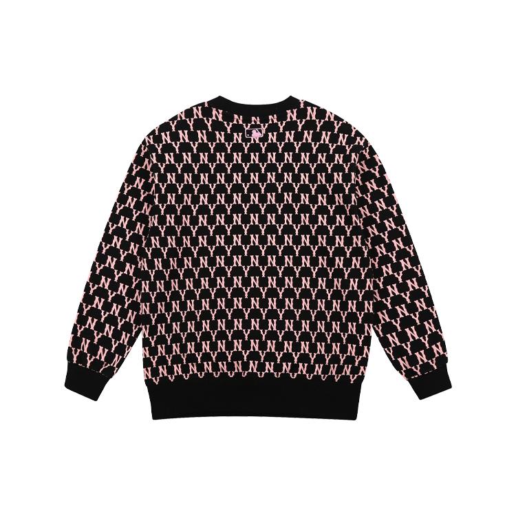 New MLB Old Flower Sweatshirt Unisex Black 31MTM1111-50L