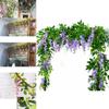 Exquisite 2x Artificial Wisteria Flower Vine Ideal For Elegant Indoor And Outdoor Decoration