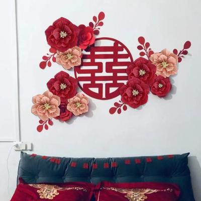 Krepppapierblumen DIY Handgemachte Papierblumen Wandkunst Dekoration für Zuhause Party Hochzeit Geburtstag