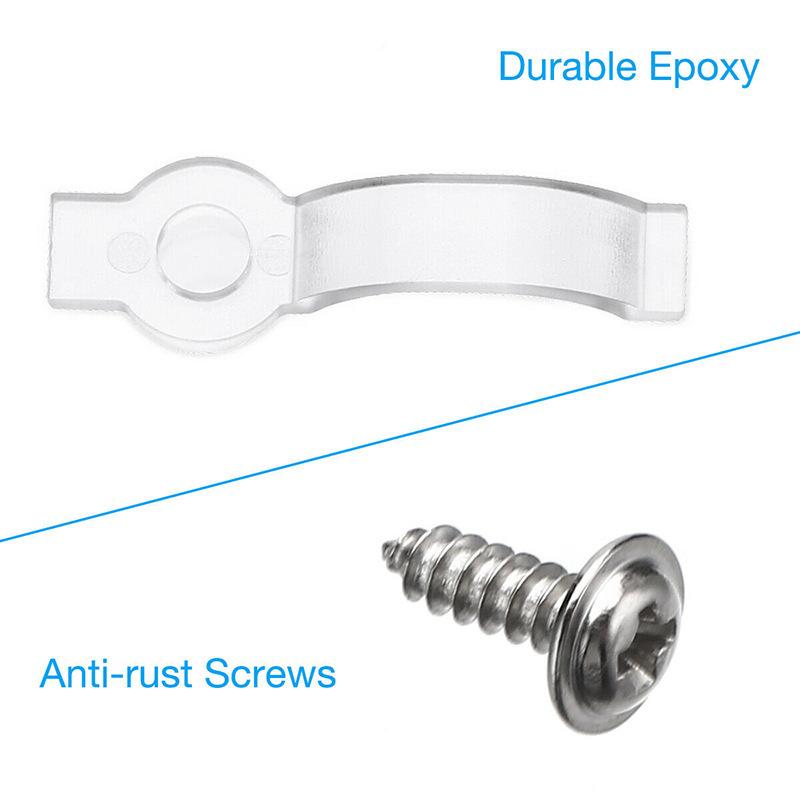 100pcs with Screw Mounting Clip Fixing Buckle for 3528/5050/5630/3014 RGB LED Strip Lights