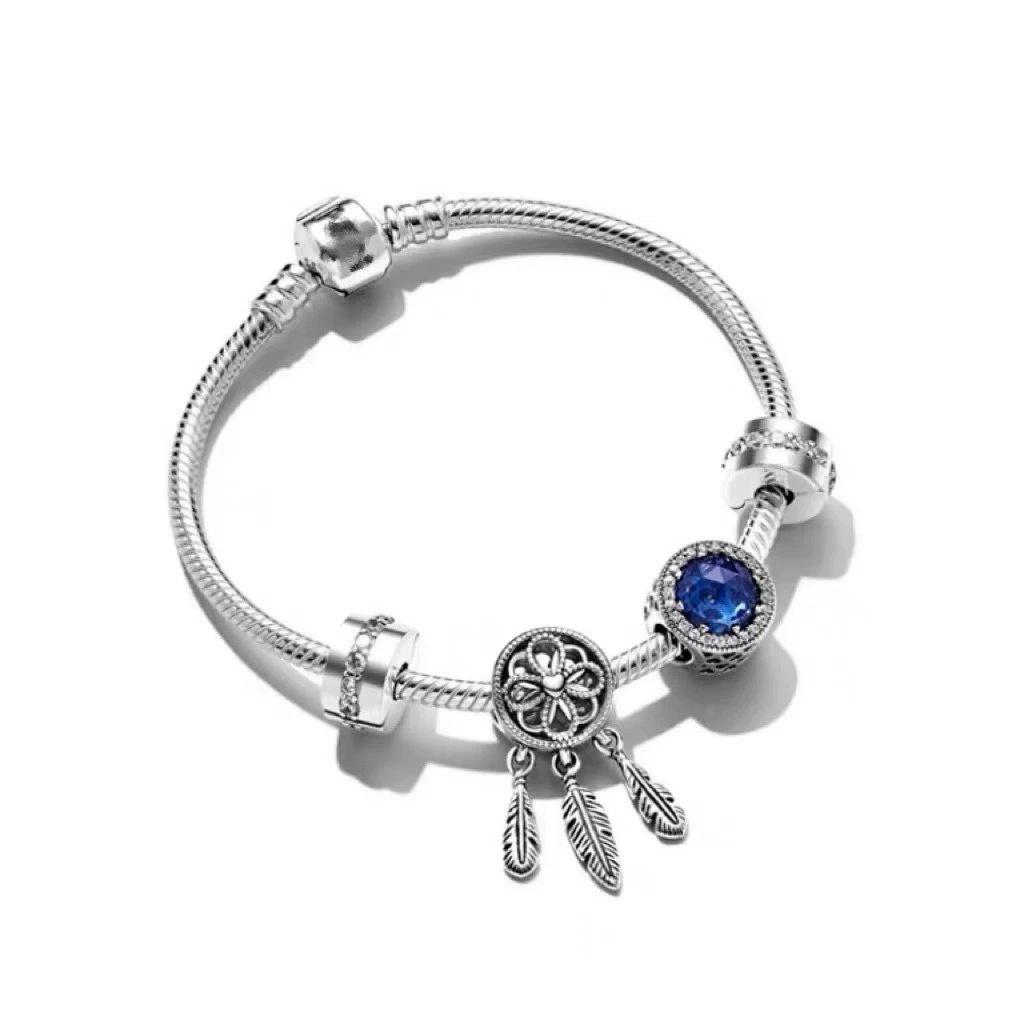 2026 Ocean Bracelet Set 925 Silver Dream Catcher Ocean Journey Starry Fairy Tale Bracelet