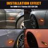 2Pcs Dynamic LED Fender Side Marker Lamp Fender Turn Signal Light Indicator Blinker Compatible with BMW 3 5 7 Series E32 E34 E36