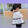 Trendy Mini Pu Leather Girls Crossbody Bag With Stylish Bow And Pearl Detailing