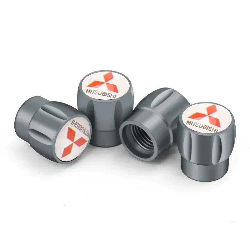 lcbk8 4PCS Car Wheel Tire Valve Stem Caps For Mitsubishi Ralliart ASX Eclipse Galant Mirage Montero EVO Xpander Auto Accessories