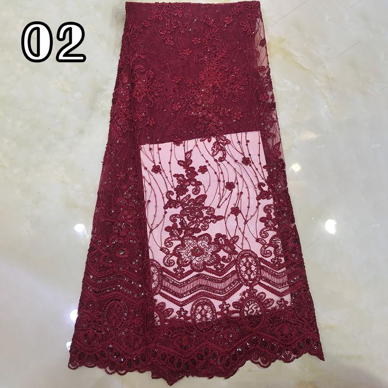 91*130cm Sequin Tulle Lace Fabric High Quality Groom Nigerian Embroidery African Lace Fabric For Diy Sewing Evening Party Dress