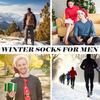 Chaussettes Homme Mi-Mollet Doublées Polaire - Épaisses, Chaudes et Résistantes au Froid pour l'Automne et l'Hiver