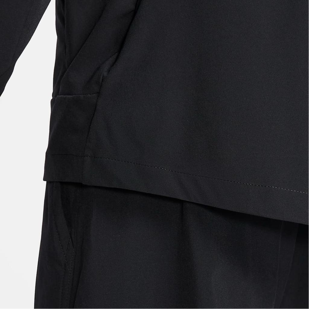 Nike Unlimited Swoosh Jacket Logo Hooded Zip Long Sleeve Coat Men Jackets Black Coal-Black FZ1071-010