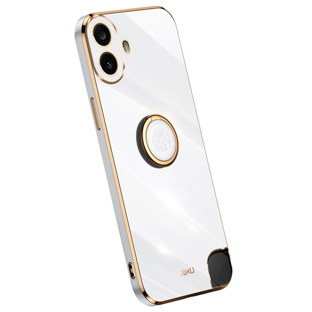 XINLI For Nothing CMF Phone 1 Case Ring Kickstand Electroplating TPU Phone Cover
