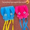 New Octopus Soft Body Pocket Kite for Kids - Easy to Fly, Eye-catching Frameless Design, Perfect for Light Breeze.