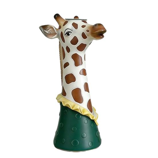 Милая Ваза-Голова Животного Современная Ваза для Цветов с Лицом Жирафа Зебры для Прихожей Дома Гостиной Настольное Украшение A