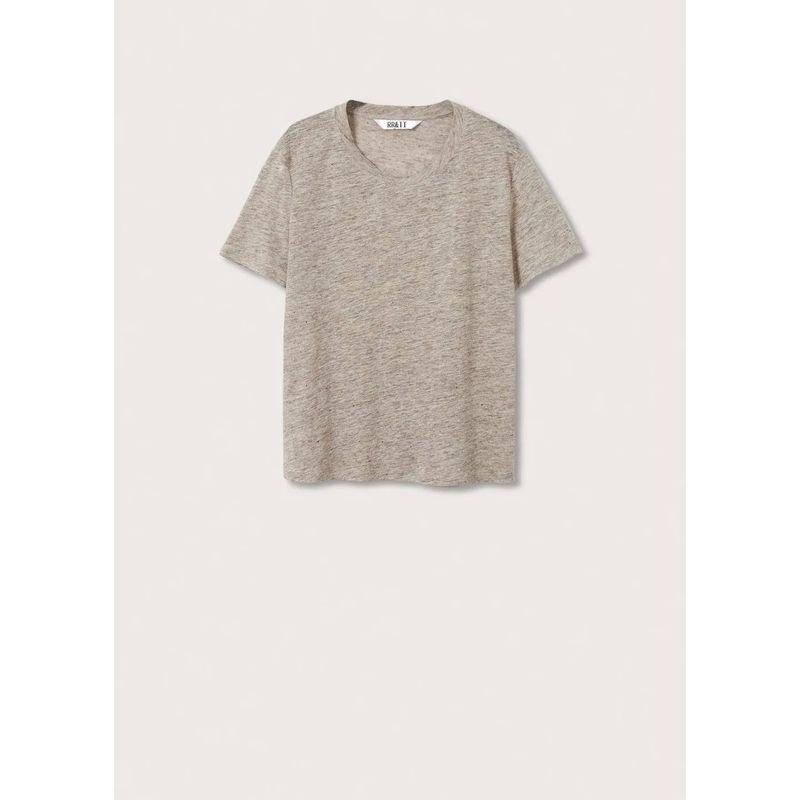 

RR & II Лен Внешняя Торговля Оригинальный Заказ Иностранный Заказ Футболка с Коротким Рукавом Французская Круглый Вырез Короткий Рукав Меланжевый Серый Топы Экспорт Немецкий Grey S