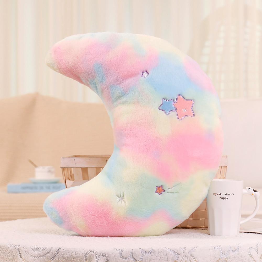 Girl Heart Star Moon Throw Pillow Plush Toy Flower Doll Home Pillow Cushion Girl Soothing Doll