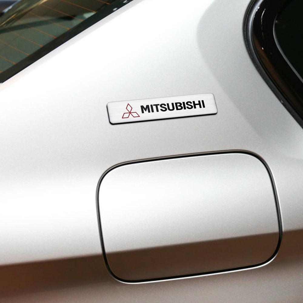 3D fémötvözet stílusú autó embléma karosszéria matricák kiegészítők Mitsubishi Ralliart Lancer EX Outlander ASX Competition Pajero számára