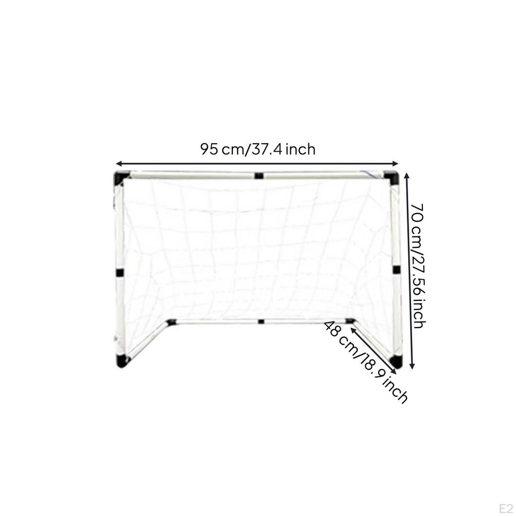 Soccer Goal with Net Detachable PVC Stable for Backyard, Kids
