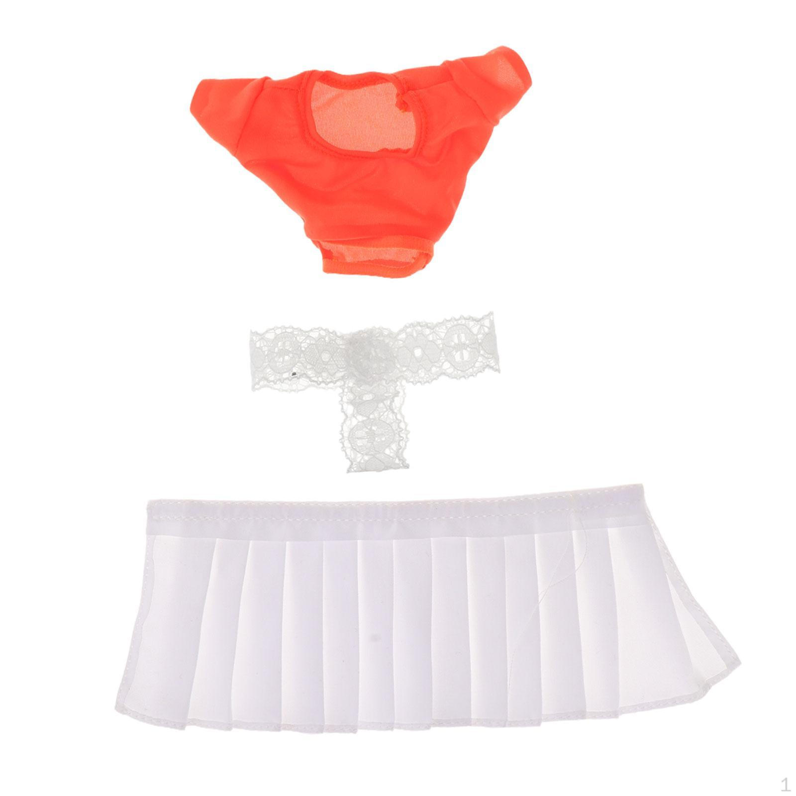 

1/6 Female Action Figure suits,Cosplay Accessory,Costume Decor,Stylish Fashion Doll Outfits for 12 orange set