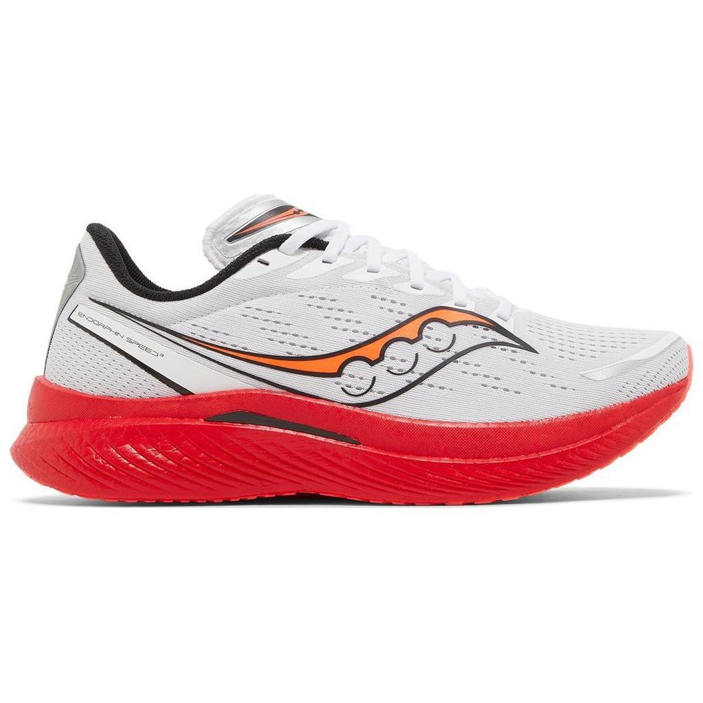 SAUCONY Endorphin Speed 3 Hvit ViZiRed Unisex Sneakers Svart S20756-85
