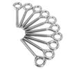 10Pcs Stainless Steel Ring Bolts M5 Eye Ring Bolt Durable Eye Bolt  Pipeline Gate Valves