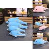 Adorable Dolphin Plush Toy Doll Soft Hug Pillow For Girls Customizable With Logo