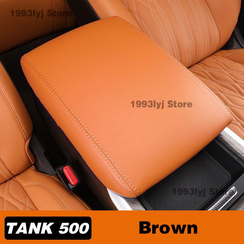 For Great Wall WEY TANK 500 Car Center Control Armrest Box Microfiber Leather Trim Cover Max Accessories
