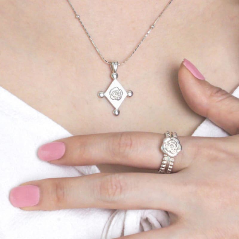 LOASI Lovely Rose. Double Side Dot Ring