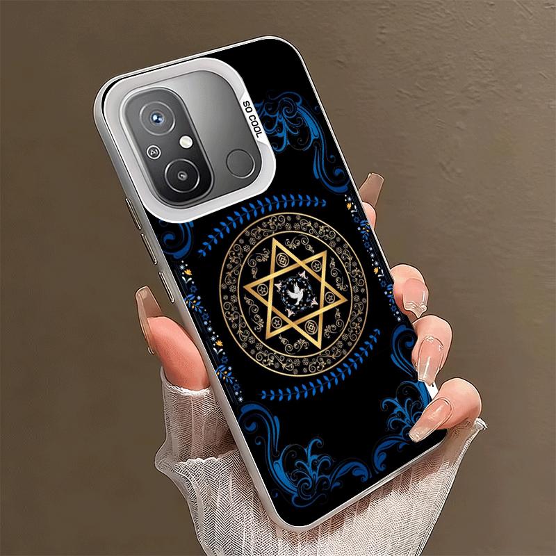 David Jewish Star Symbol Shockproof Phone Case for Xiaomi Poco X7 X6 X5 X3 Pro F7 Ultra M8 Redmi 15C 15 14C 13C 12C 10C 13 12 10
