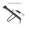Sturdy and Durable Motorcycle Kickstand Easy Installation Made with Iron for Wear-Resistance Strong Compatibility, Black 21cm