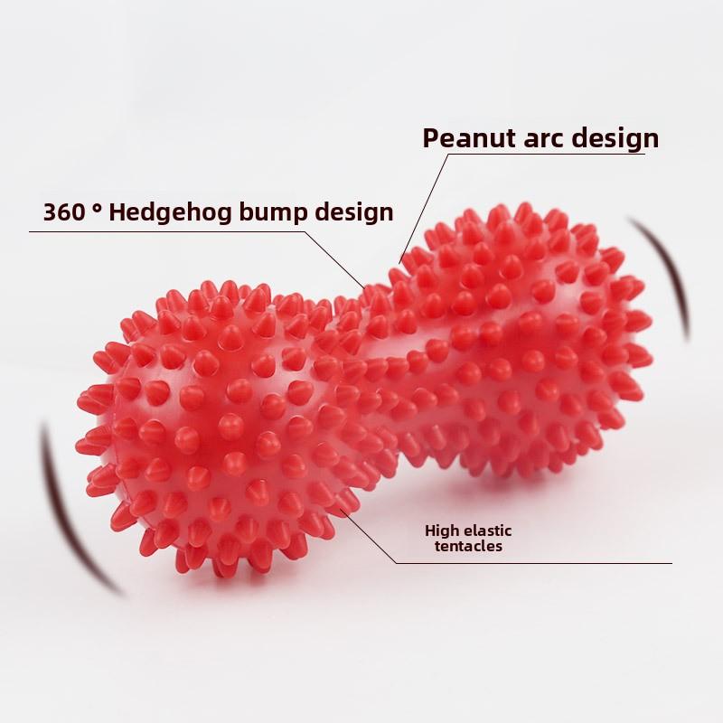 PVC Peanut Massage Ball for Muscle Relaxation Yoga Fitness Mini Hedgehog Ball Fascia Release Tool