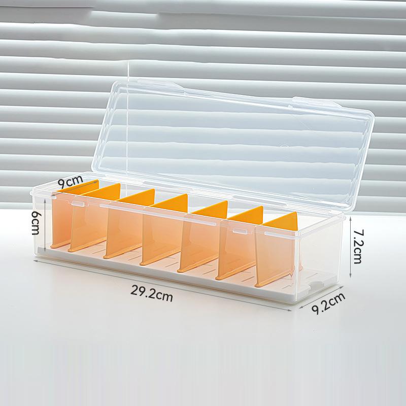Clear Plastic Card Storage Box 550+ Capacity Adjustable Dividers for Game Cards | Customizable Compartments & Durable Organizer