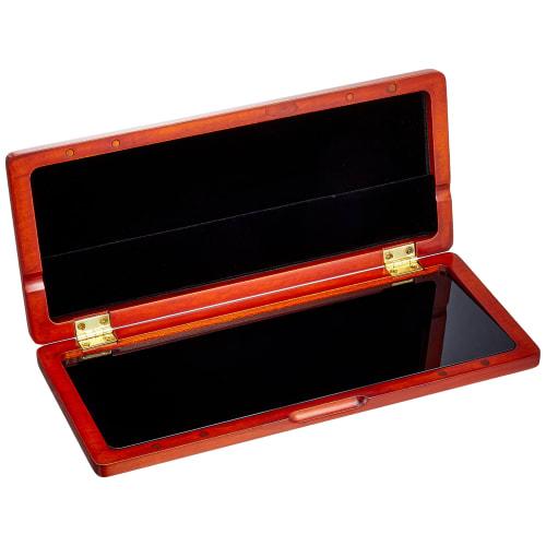Vivace Wooden Reed Case for Clarinet and Alto Saxophone, Pack of 10, Brown