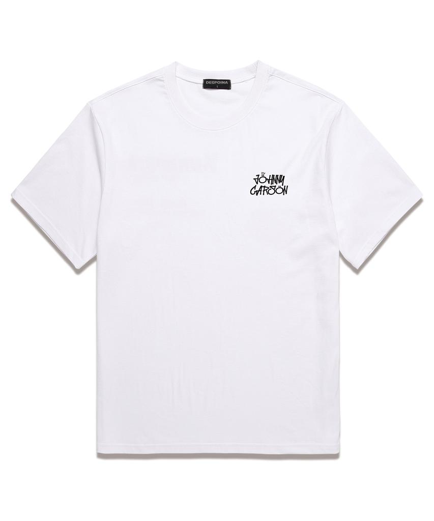 JOHNNY CARSON Urban Crown Short Sleeve T-Shirt (Jcss103) White