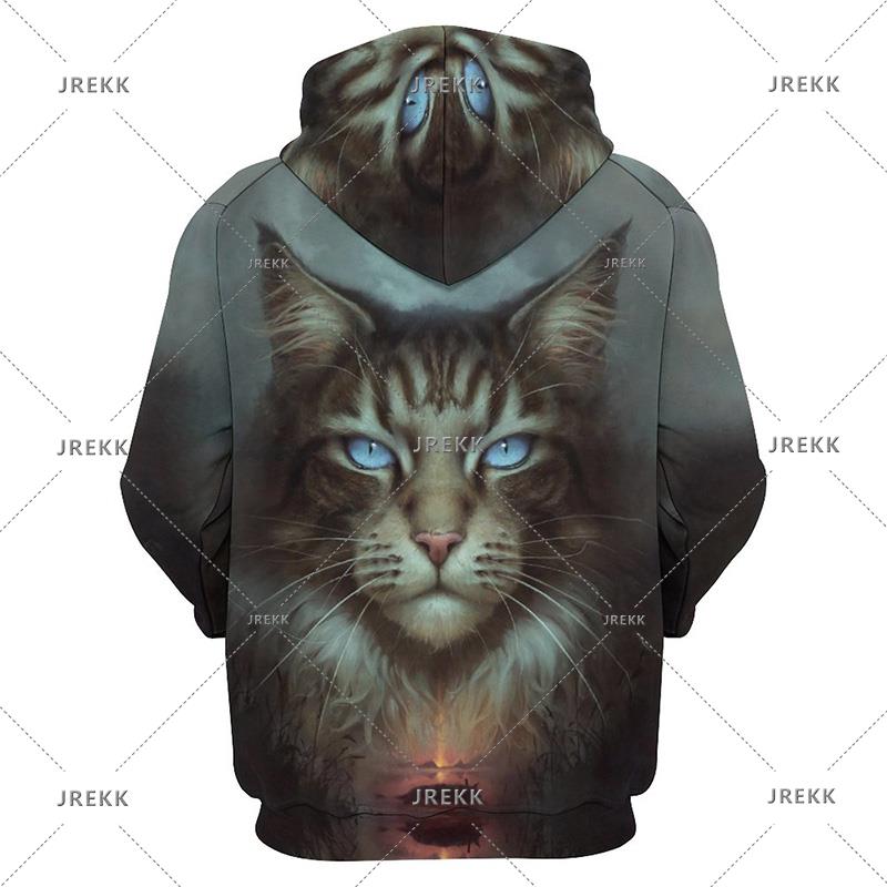 Cute Cat Graphic Hoodie Men Clothing 3D Kawaii Cats Printed Hoodies Kids Tops Women Harajuku Fashion y2k Pullovers Hooded Hoody