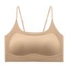 Liquid foundation bra seamless tube top anti-light beautiful back underwear small chest small suspender thin shoulder strap underwear