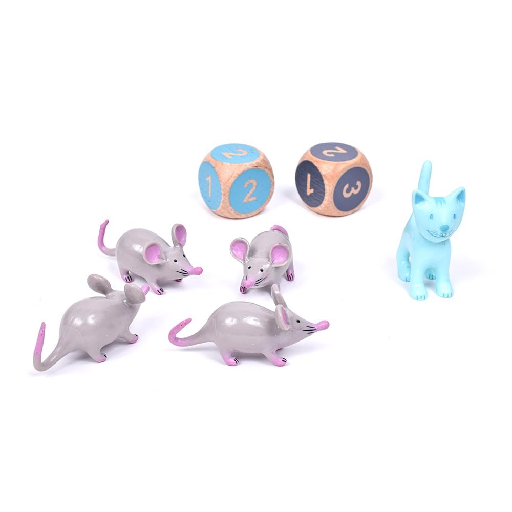 DJECO Chop Chop Board Territory Capture Game with Animal Educational for Montessori Perfect for Home Ages Boys and School Entrance Elementary School