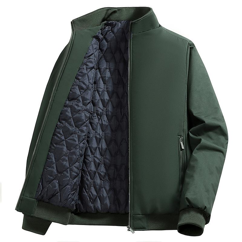 New Style of Executive Cotton Jacket for Men Middle-aged and Elderly Men's Jacket Plus Cotton Thickened