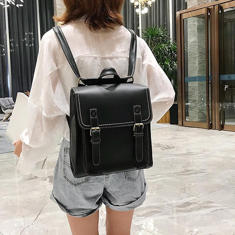 IELGY preppy style PU fashion backpack for women