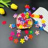 100pcs Felt Cloth Flower Applique Stickers Mixed Color Petal Stickers Children DIY Scrapbook Decoration DIY Hair Clips Daily Toy
