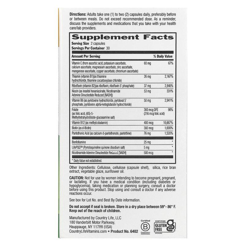 Coenzyme B-Complex, Advanced, 60 Vegan Capsules