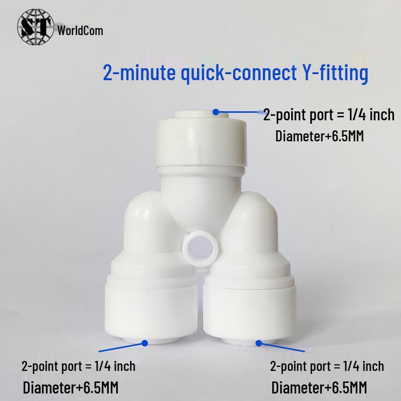 

Трехходовой бескартриджный бытовой RO-очиститель воды с быстросъемными фитингами для полиэтиленовых труб на 2, 3 и 4 точки.