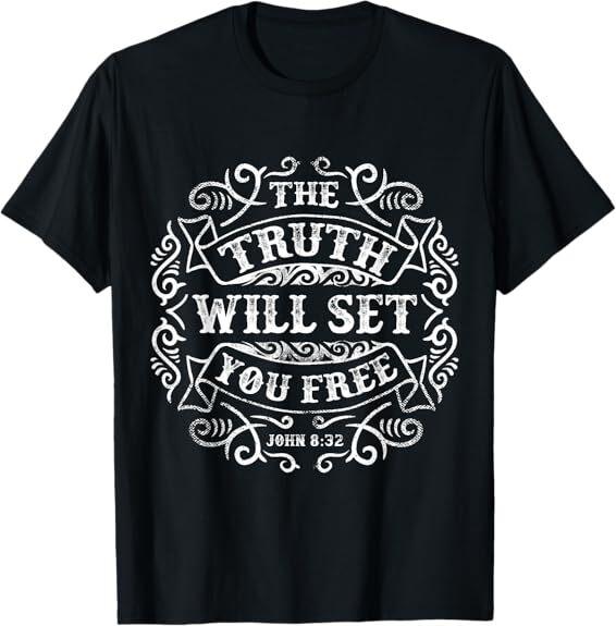 NEW! The Truth Will Set You Free Design Best Gift Idea Tee T-Shirt S-3XL XL