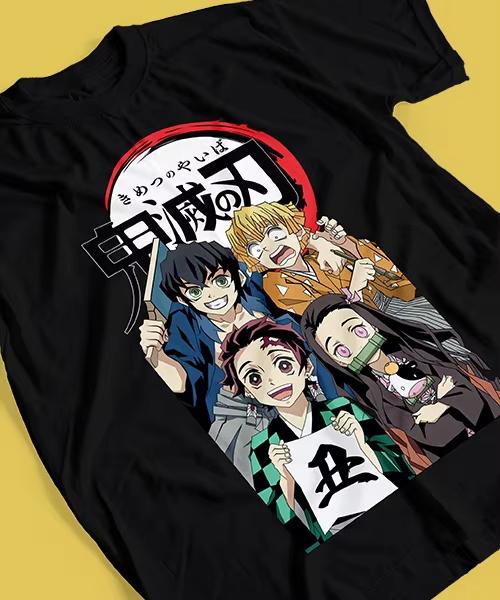 

Japanese Anime Demon Slayer Printed Tshirt Unisexs and Womens Tshirt Unisexs Top Sports Tshirt 2026 Summer New Tee S