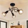 Ceiling Spot - NETTLIFE - 3-bulb LED Spot - Black - E14 - Metal
