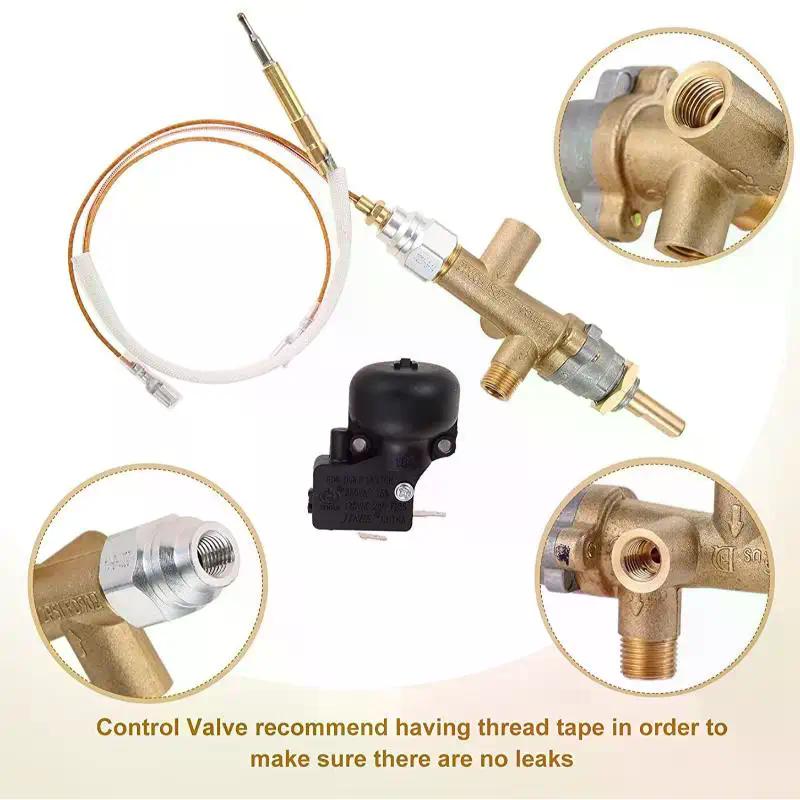 Propane Gas Patio Heater Room Space Heater & Outdoor Patio Heater Replacement Main Control Brass Safety Valve With Port
