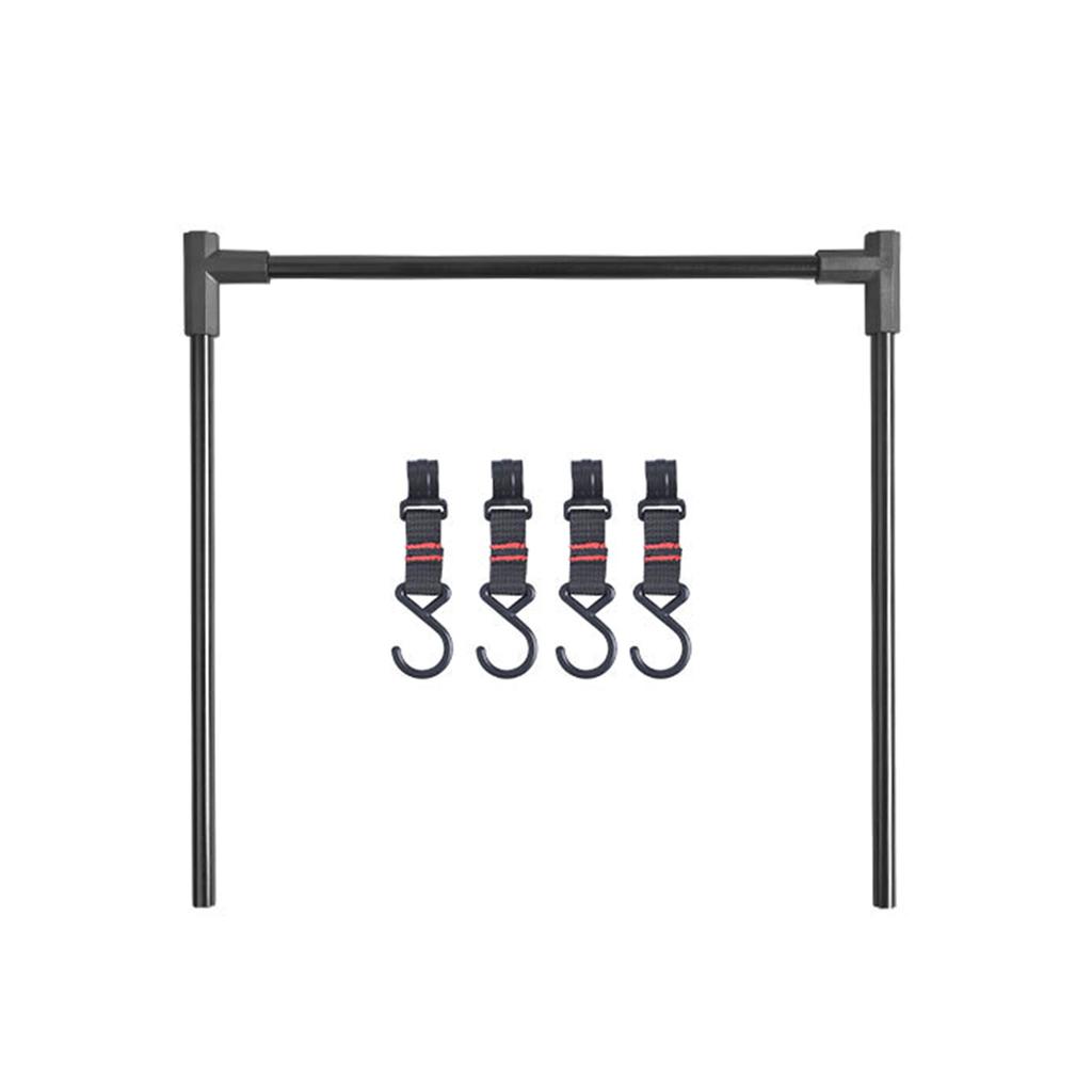Camping Cookware Hanging Rack Camping Lamp Holder Multi-functional Cookware Shelf Cookware Organizer Holder with Hooks