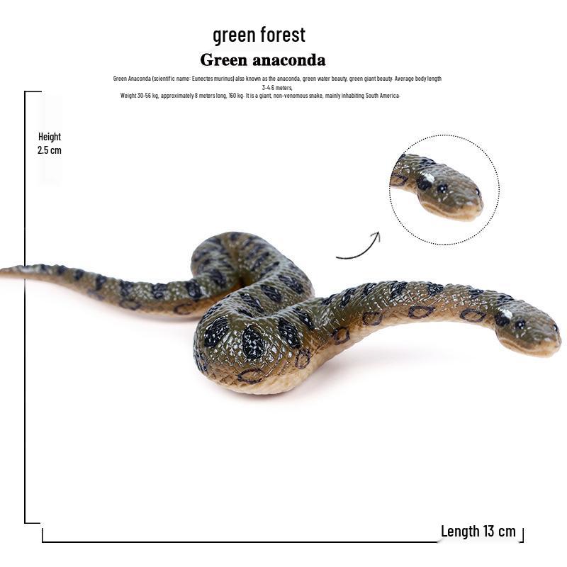 Large Snake Simulation Model - Giant Python & Cobra Children's Toy Ornament