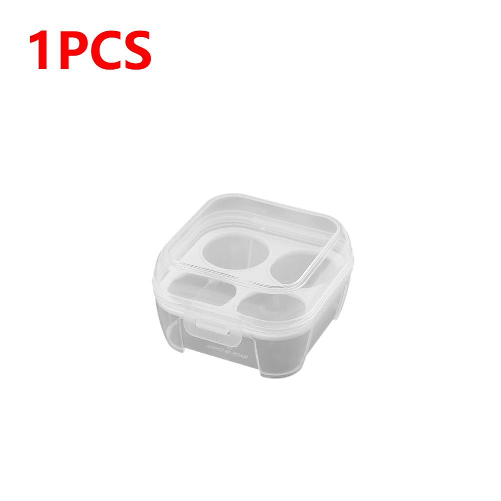 Portable Shockproof Eggs Box 3/4/8 Grids Storage Container Egg Holder Transparent Kitchen Organizer for Outdoor Camping Picnic
